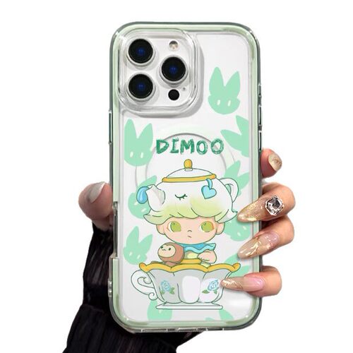 泡泡玛特dimoo炫彩磁吸适用苹果16/15iphone13PROMAX华为手机壳