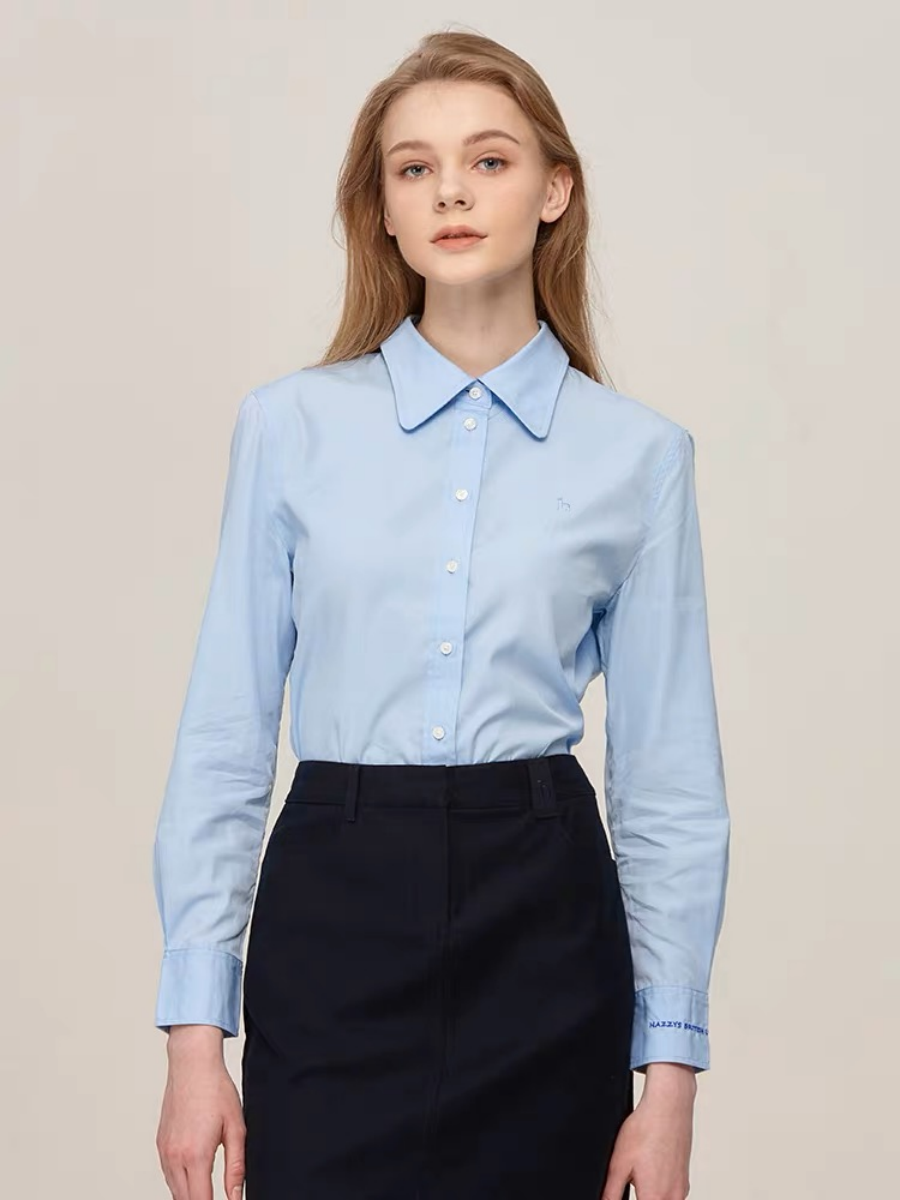 Hazz新品哈吉斯纯棉长袖衬衫上衣女秋季休闲英伦风直筒衬衣外套使用感如何?
