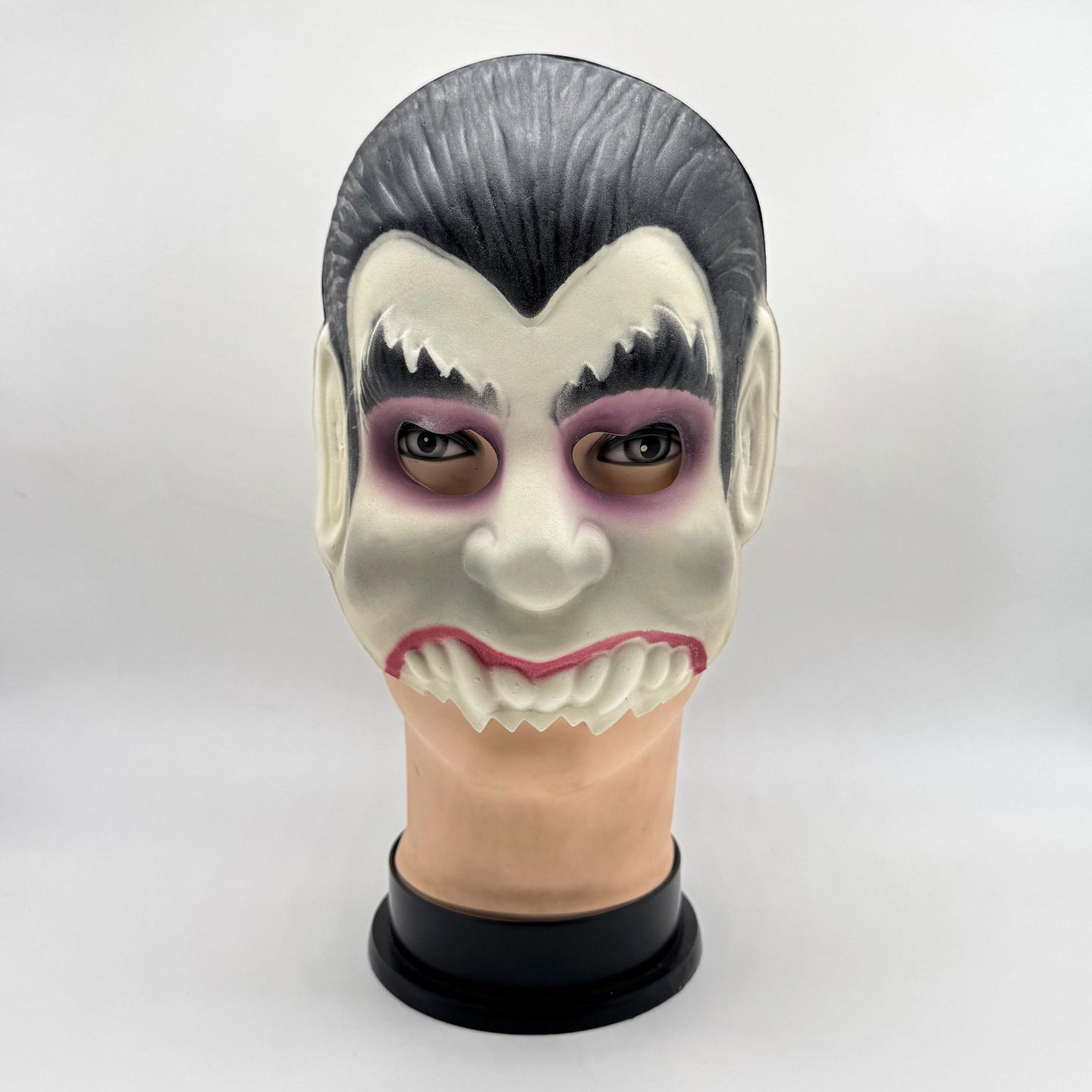 万圣节恐怖面具黑发白面吸血鬼密室逃脱鬼屋剧本杀吓人装扮道具