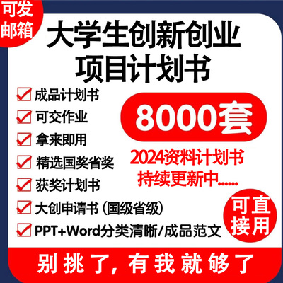 大学生创新创业项目计划书三创赛挑战杯互联网+大赛商业ppt模板