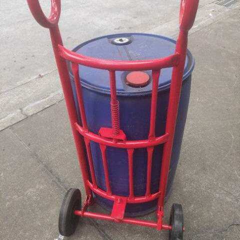 手拉油桶车圆桶车手动铁油桶车油桶搬运车油桶手推车老虎车i.