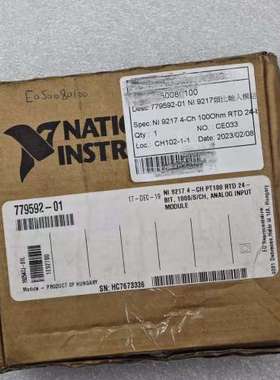 NI 9217 4-CH PT100-RTD 24位 100