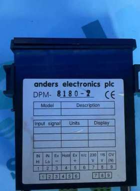 anders电子DPM8180-2数字面板表，DPM8000