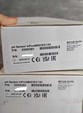 梅特勒TOLEDO pH传感器 InPro4800i/SG/
