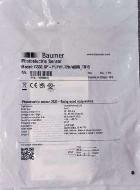 Baumer堡盟 O330.GP-PLPVT.72N/H00