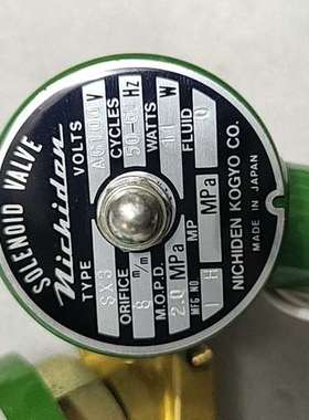 电磁阀NICHIDEN  Type:SX3