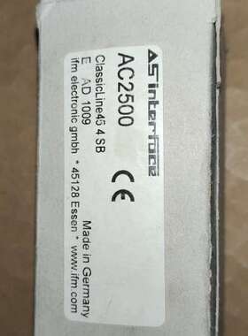 德国IFM易福门AC2500模块：ClassicLine 4