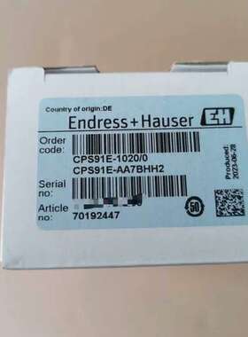 E+H PH电极 CPS91E-AA7BHH2(CPS91E