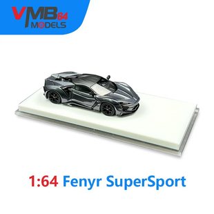 VMB 1/64 芬尼尔 SuperSport铁灰色 树脂模型 手工汽车模型摆件