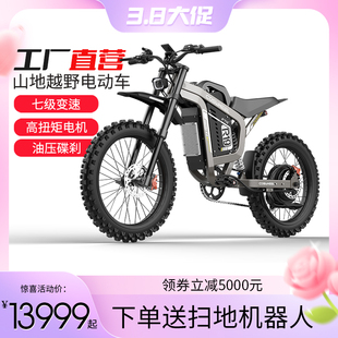 FTN电动越野车暴蜂电动越野摩托车林道滑胎版代步车