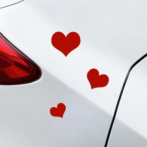 汽车爱心车身贴纸创意可