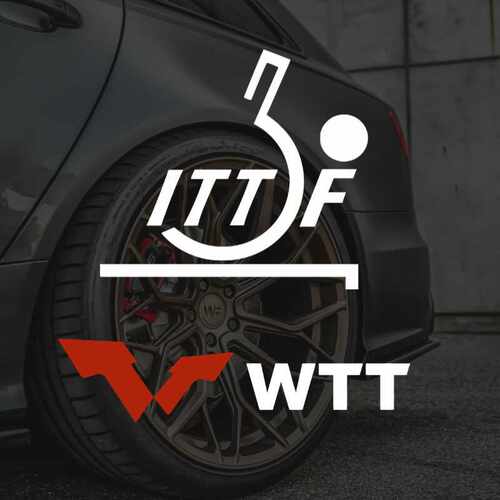 ITTFW汽车车贴国际乒乓