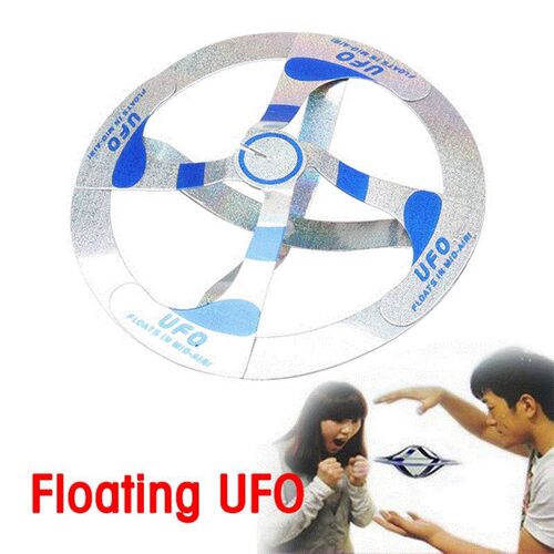 Wind Up Toys Mystery UFO Floating Flying Saucer Magic Toy Tr