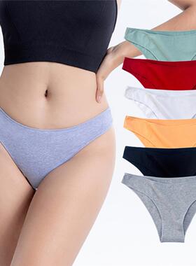 性感三角女低腰大码半包臀内裤纯棉Female sexy cotton underwear