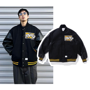 WTAPS MELTON VARSITY 现货 TOON元 旦限定夹克棒球服皮衣棉服外套