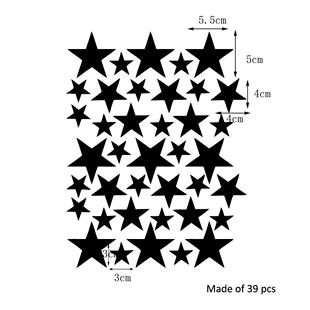 新款直销五角星卡通儿童房满天星星墙贴 可移除vinyl墙贴纸星星墙