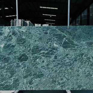 新款直销天然绿色大理石花纹板电视背景墙奢石茶几岛台餐桌石材8
