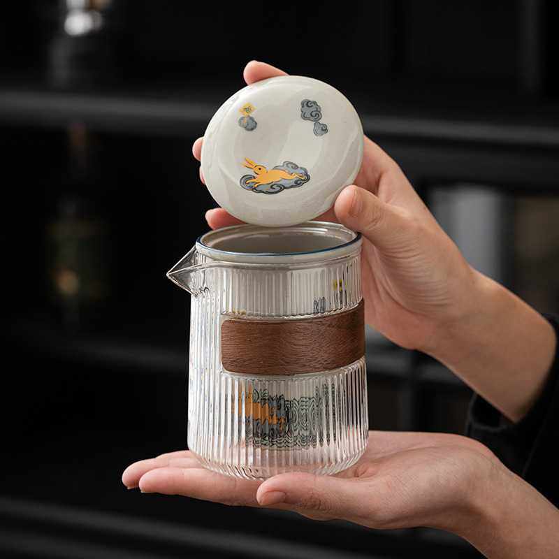 新款直销兔年快客杯一壶三杯便携式户外泡茶旅行茶具套装2025新款,餐饮具,旅行茶具,淘宝优惠券,粉丝福利购,淘宝优惠卷