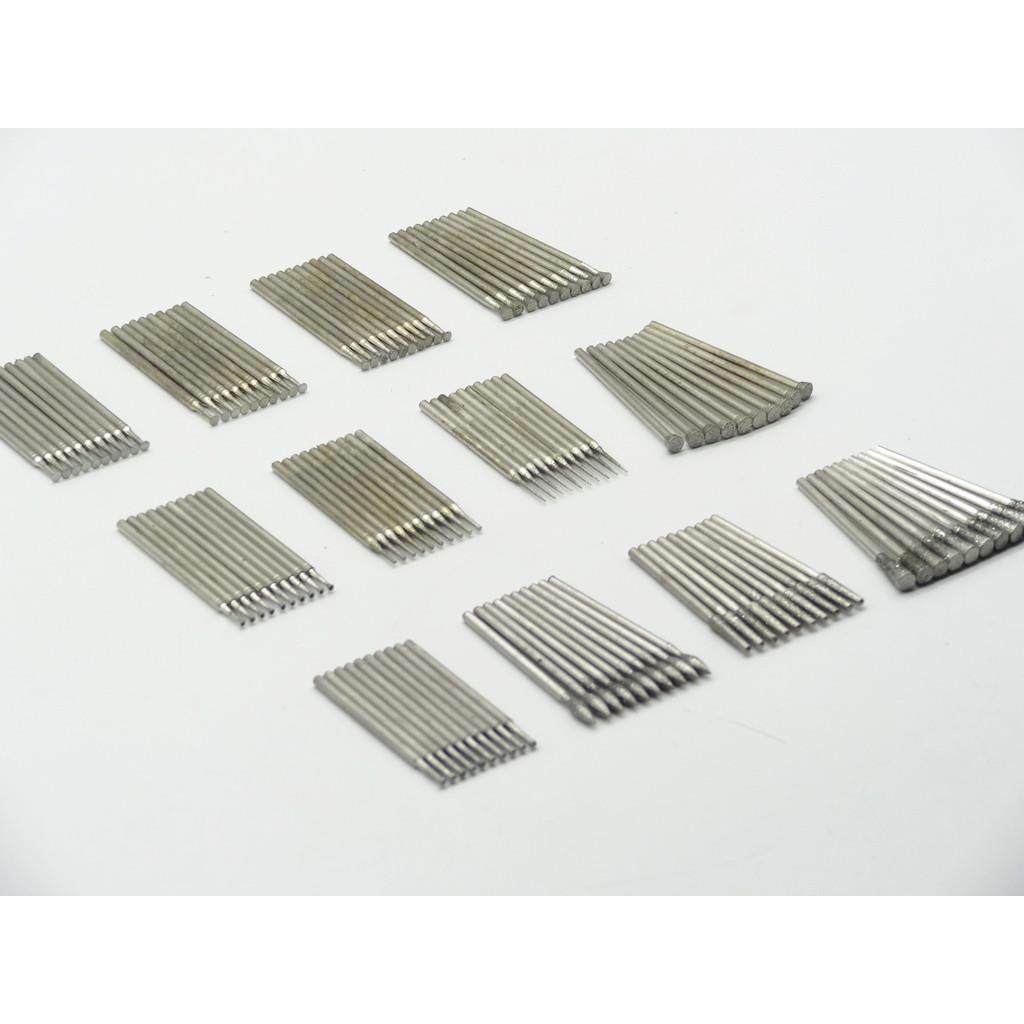 新款直销雕玉套装金刚石磨针120支2.5杆玉雕工具金刚石磨头工具套