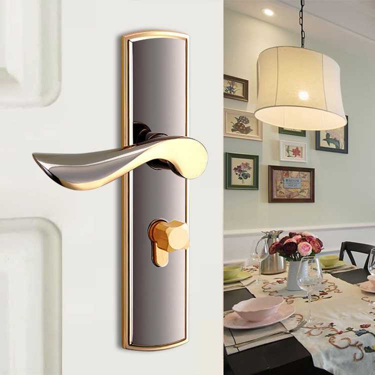 新款直销直供现代时尚铝合金室内门锁执手锁卧室门锁实木门锁房门