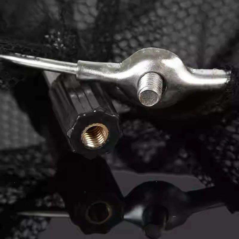 新款直销渔具抄网铝合金抄网头三节式伸缩定位杆垂钓用品配件伸缩