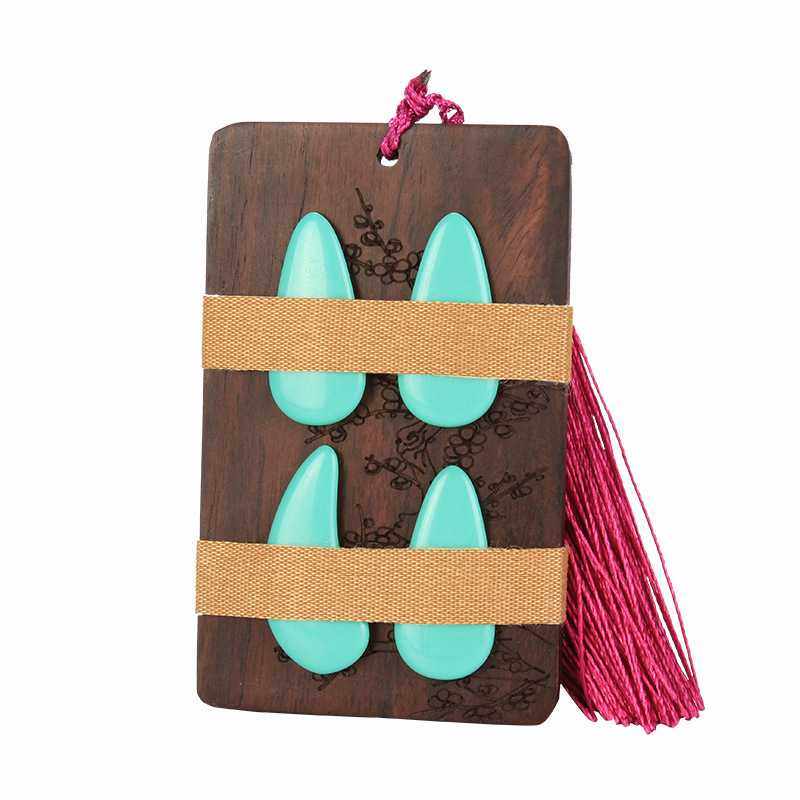 新款直销黑檀木古筝指甲板琵琶胶布收纳板板义甲缠绕卡古筝配件乐