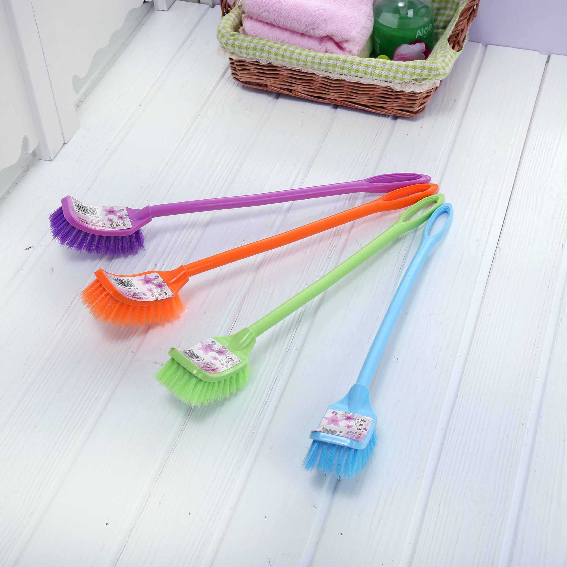 新款直销可挂墙式塑料长柄清洁刷无死角马桶刷厕所刷子家务用具