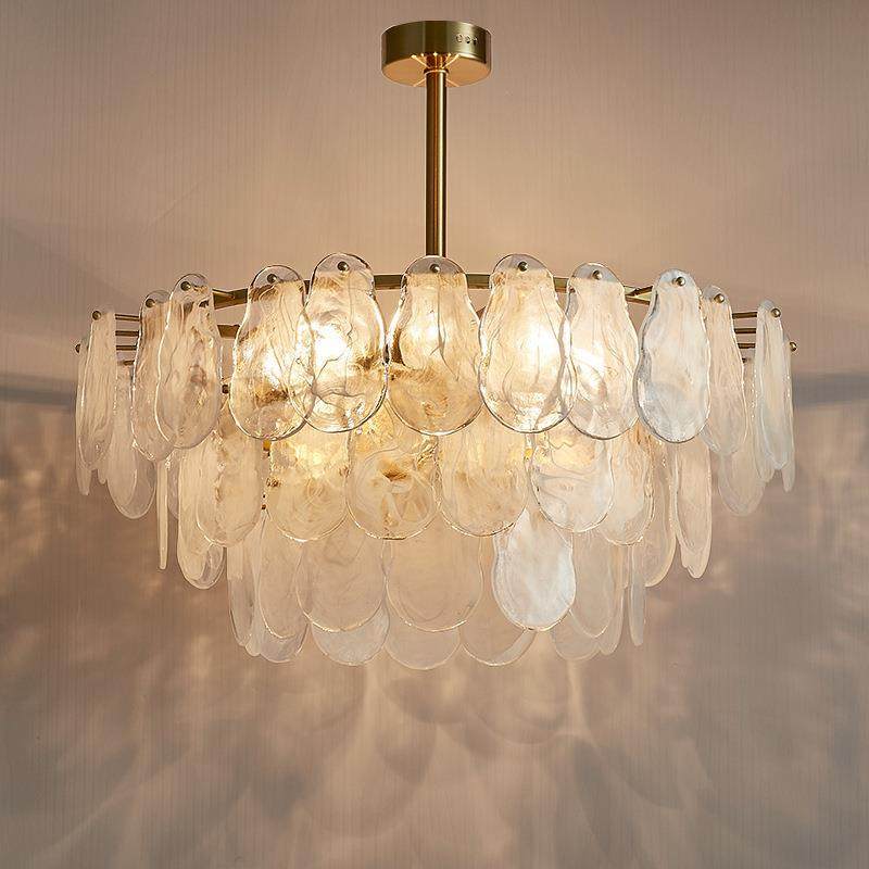 新款直销法式后现代玻璃云雾吊灯浪漫宫廷全铜复古水晶吊灯客厅卧,家装灯饰光源,智能吊灯,淘宝优惠券,粉丝福利购,淘宝优惠卷