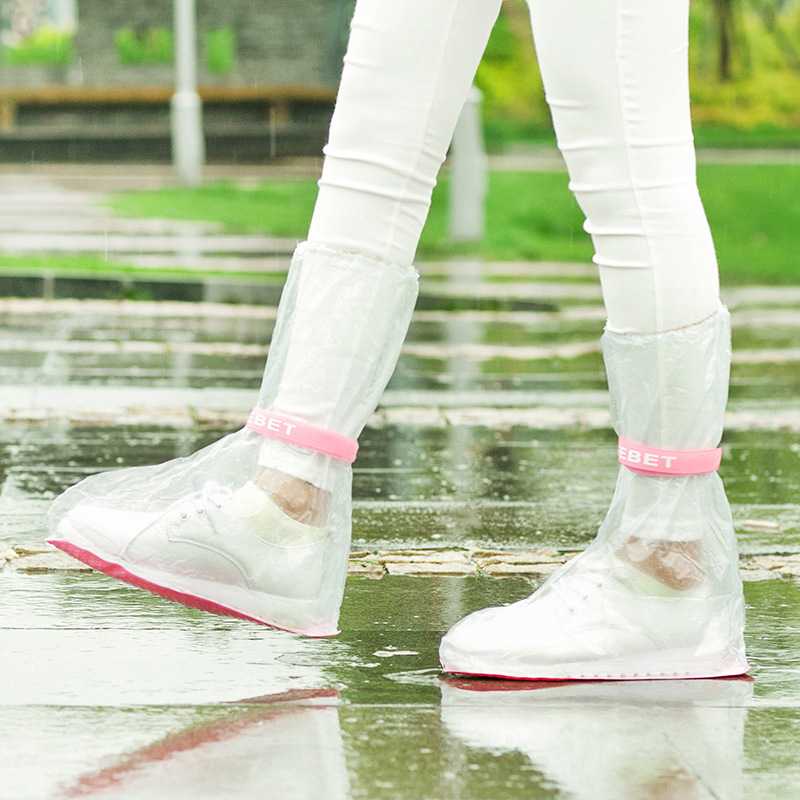 新款直销男女防雨鞋套雨天防水鞋套户外旅游中高筒加厚耐磨底防滑