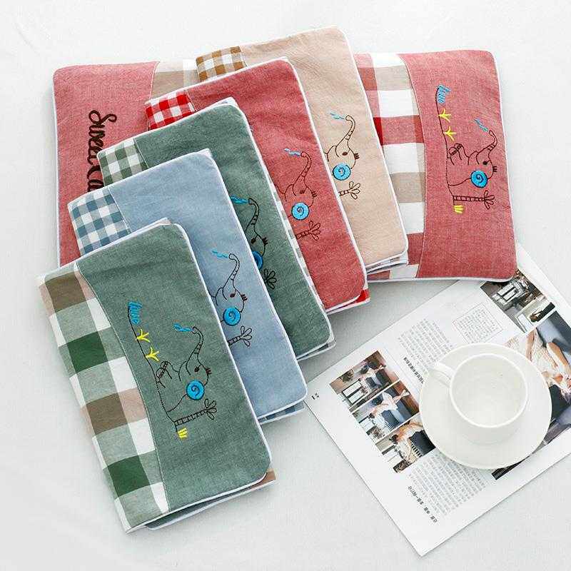 新款直销卡通印花格子儿童枕头套 水洗棉加厚28*48cm幼儿园小学生