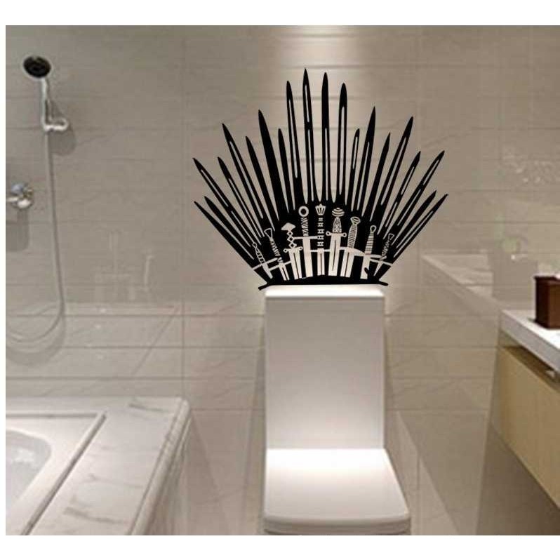 新款直销8388外贸热卖权利的游戏道具铁王座精雕创意墙贴马桶贴8,家居饰品,软装墙贴,淘宝优惠券,粉丝福利购,淘宝优惠卷