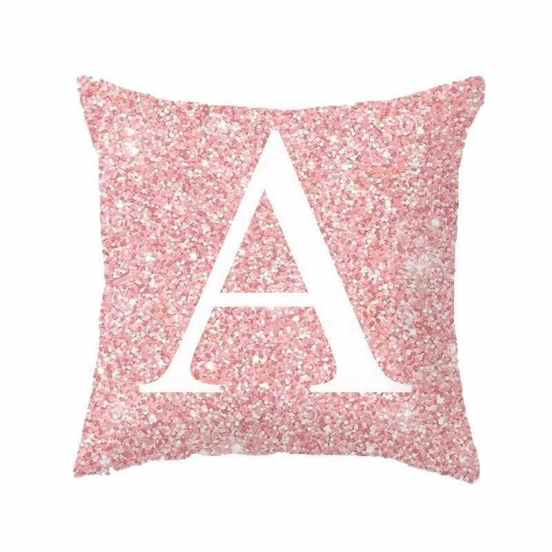 新款直销跨境粉色金属字母桃皮绒抱枕套靠垫套速卖通亚马逊ebay舒,居家布艺,靠垫/抱枕,淘宝优惠券,粉丝福利购,淘宝优惠卷