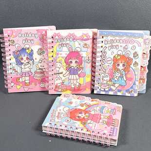 新款直销创意卡通隔页小线圈本便签本少女心可爱记作业记事本便携
