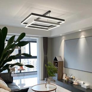 新款直销客厅吊灯现代简约北欧吊灯跨境热卖轻奢大厅方形吊灯后现