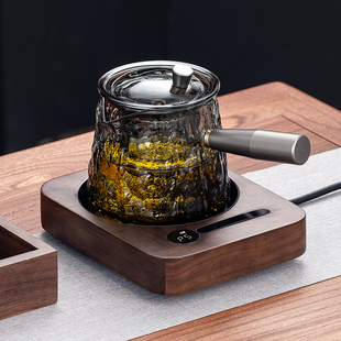 新款 超薄电陶炉自动保温小型煮茶器加厚防爆玻璃煮茶壶泡烧水套装