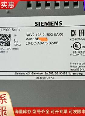 议价6AV2 123-2JB03-0AX0 KTP900 Basic DC24V 触摸可维修