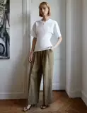 T Short -Sleeed Белая круглая шея -neck рубашка печать хлопчатобума