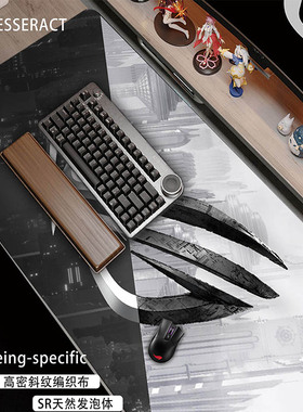 ROG系列鼠标垫超大CSGO加厚6MM网吧电脑长桌垫滑鼠垫定制FPS细面