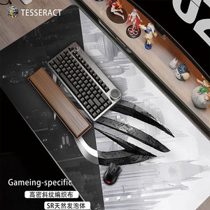 ROG系列鼠标垫超大CSGO加厚6MM网吧电脑长桌垫滑鼠垫定制FPS细面