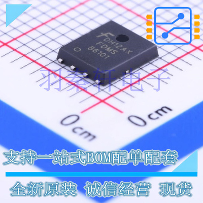 FDMS86101 Power-56 晶体管, MOSFET, N沟道, 60A 100V 0.0063ohm