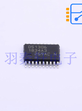 DS1306EN+T&R TSSOP-20 警报实时时钟 SPI 电源电压2V ~ 5.5V