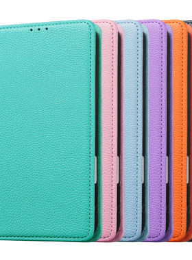 适用谷歌google Pixel 9 Pro xl保护套翻盖荔枝纹皮革8A手机壳掀盖7对开6折叠4a插卡5g爱马仕橙色黑Flip case