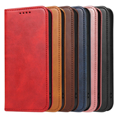 适用于苹果iphone17ProMax掀翻盖手机壳16牛皮纹14plus电话保护套15磁吸se2折叠卡3棕蓝8红黑色Air Flip case