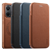 红米Redmi X7翻盖手机壳Note14Pro掀盖保护皮套卡夹Note104G Poco
