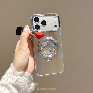 适用荣耀500Pro手机壳套荣耀400保护壳卡通小马旋转支架荣耀300Ultra镜面壳防摔200时尚 100全包简约90潮流女8