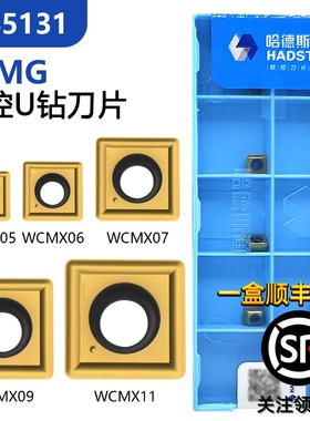 株洲哈德斯通方形U钻数控刀片 SPMG060204-DG HS5131黄色通用加工