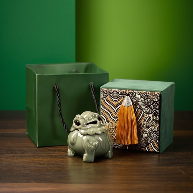 耀州窑青釉狻猊香炉器具盘香线香中式复古通用陶瓷茶具茶道零配,餐饮具,茶道/香炉,淘宝优惠券,粉丝福利购,淘宝优惠卷