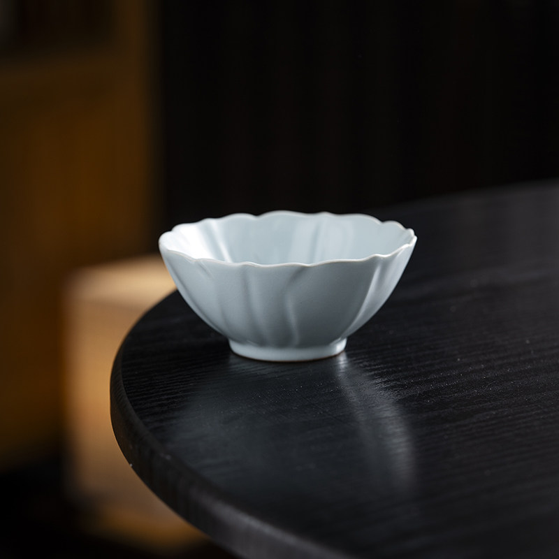 只此宋瓷 汝窑可开片水月莲华杯 陶瓷喝茶杯子办公室泡茶杯汝瓷杯,餐饮具,茶杯,淘宝优惠券,粉丝福利购,淘宝优惠卷