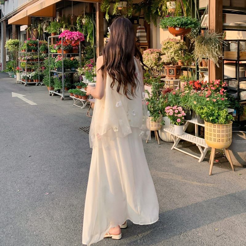 现货已出26韩系仙气儿立体花朵两件套裙RF2C518-2666-P175-K288,女装套装/套裙,浙宝237
