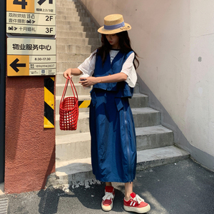 夏现货26气质轻熟马甲裙子两件套裙RF2C518-2679-P215-K348图片